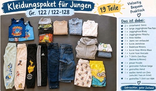 Jungen outfit set 122 - gr.,