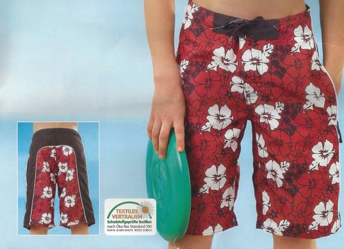 Jungen badehose badeshort rot - jungen,